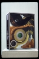 PP56, 3qtr view, 15x6x19 inches, plexiglass, mirror, aluminum, 1984